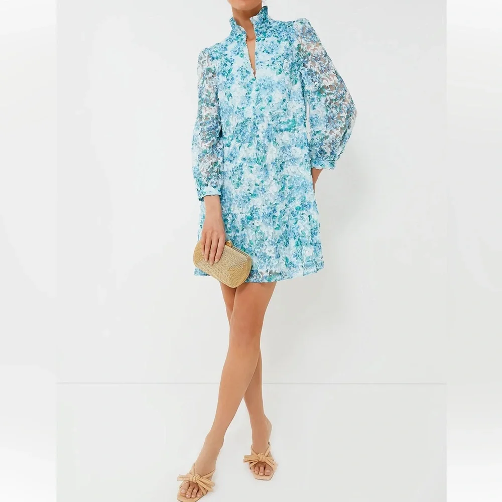 TUCKERNUCK Water's Edge Hydrangea Organza Palmerston Dress - Picture 4 of 15
